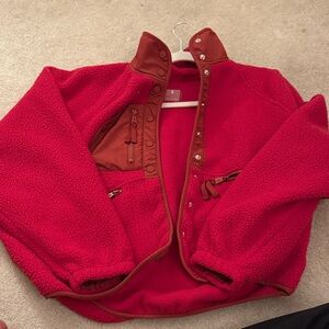 FP Movement by Free People Red Teddy Jacket